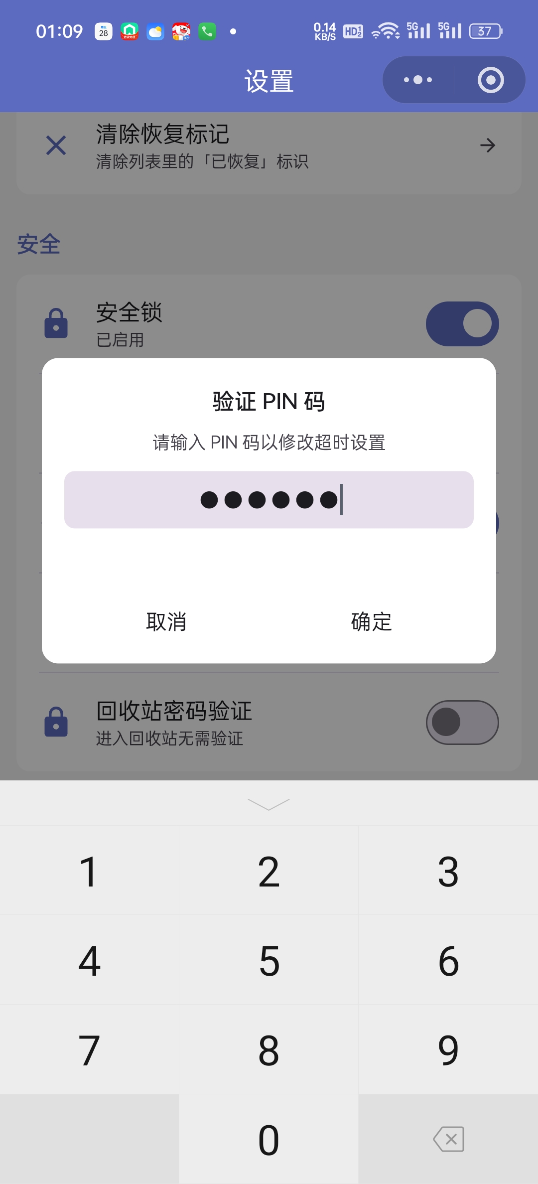 PIN 输入弹框